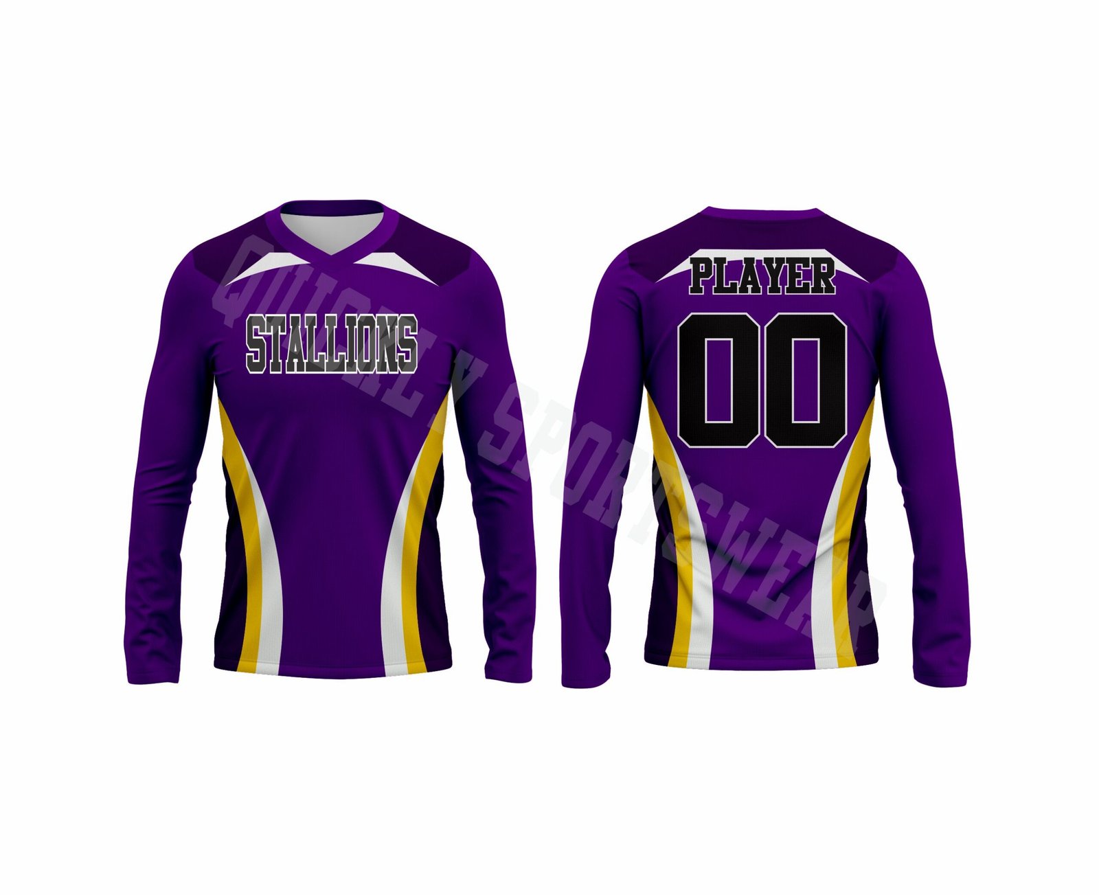 LONG SLEEVE V NECK-1