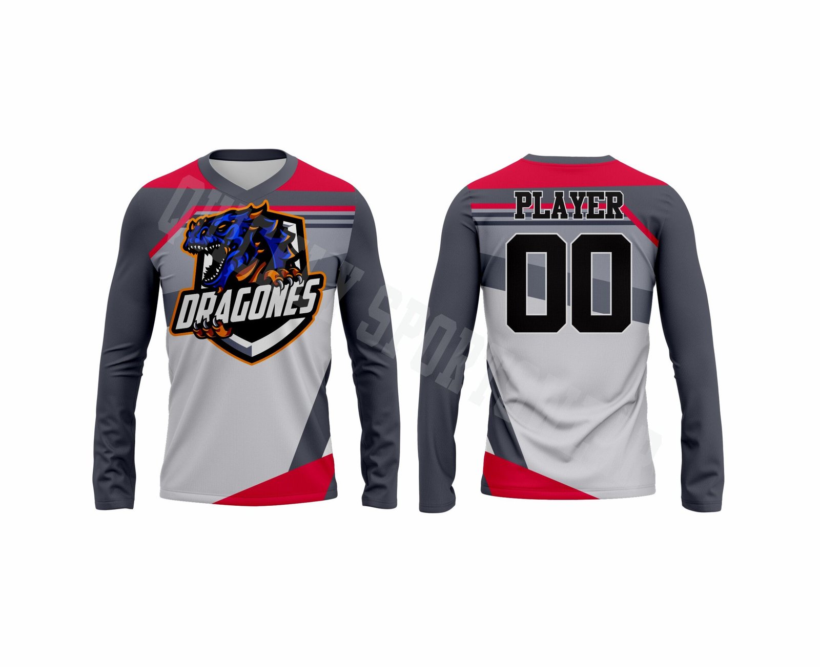 LONG SLEEVE V NECK-3