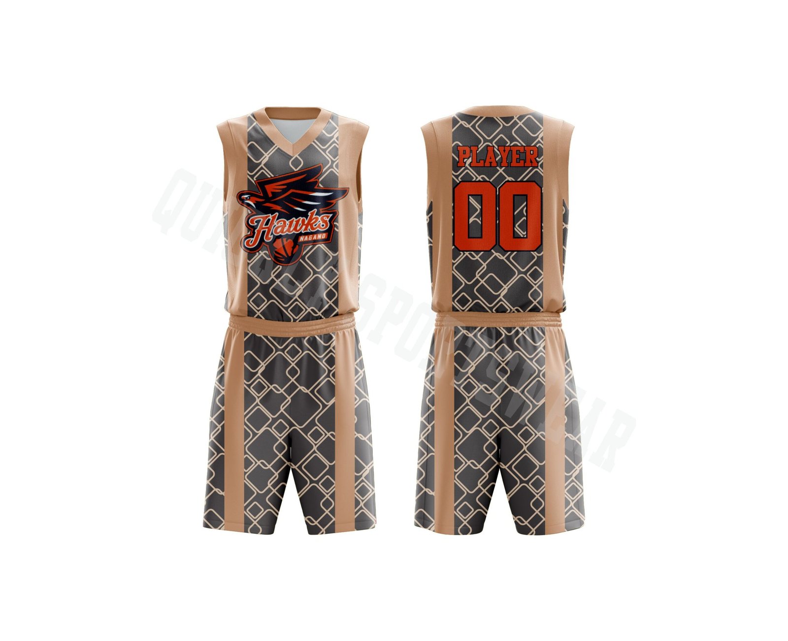 BASKETBALL V NECK UNIFORM-1