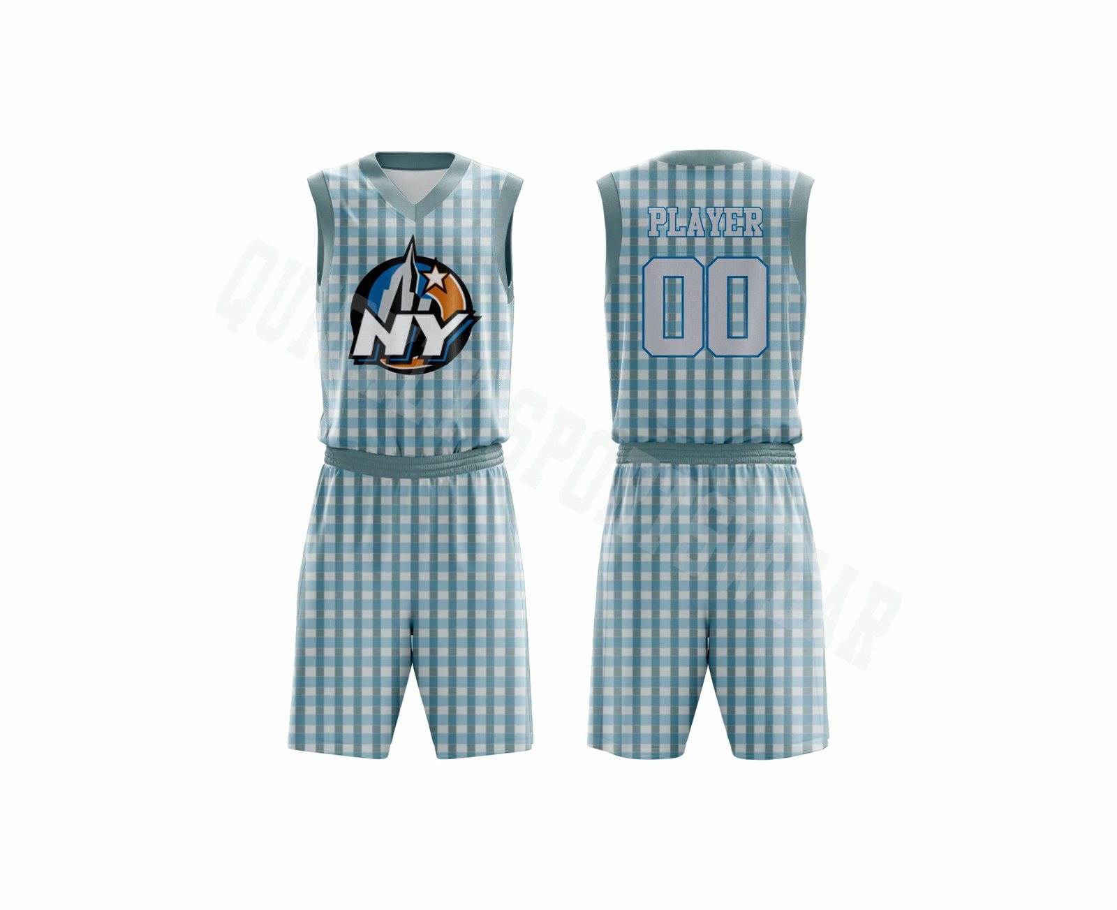 BASKETBALL V NECK UNIFORM-7