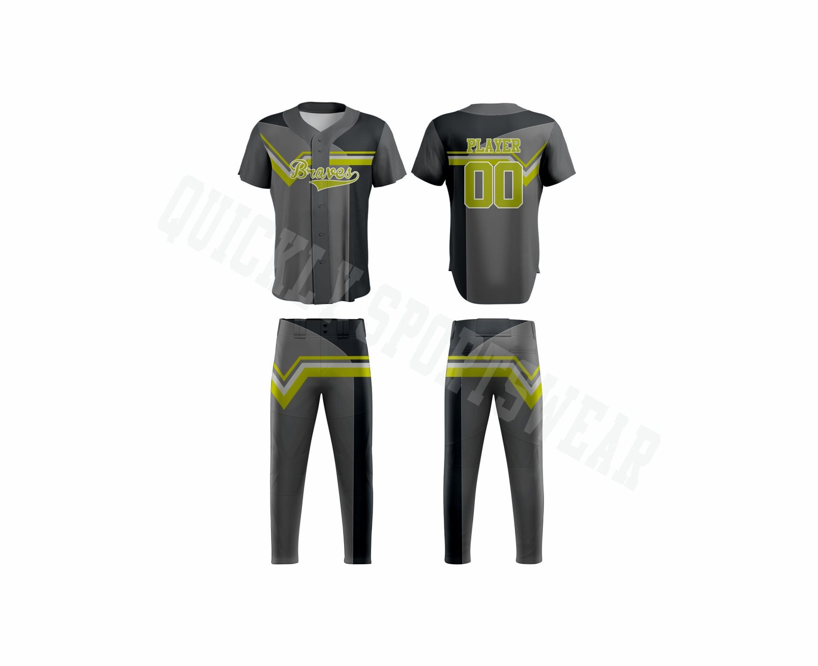 Baseball FULL Button uniform-10