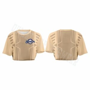 Custom Sublimated Crew Neck Crop Top