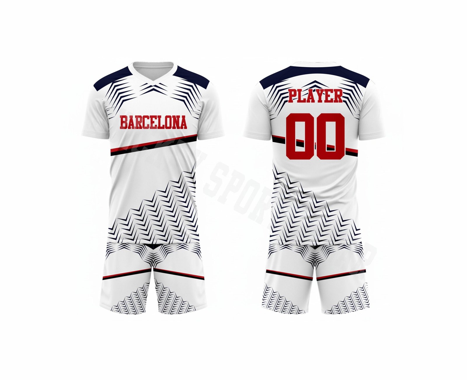 soccer unform v neck-9